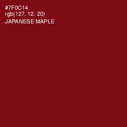 #7F0C14 - Japanese Maple Color Image